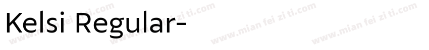 Kelsi Regular字体转换